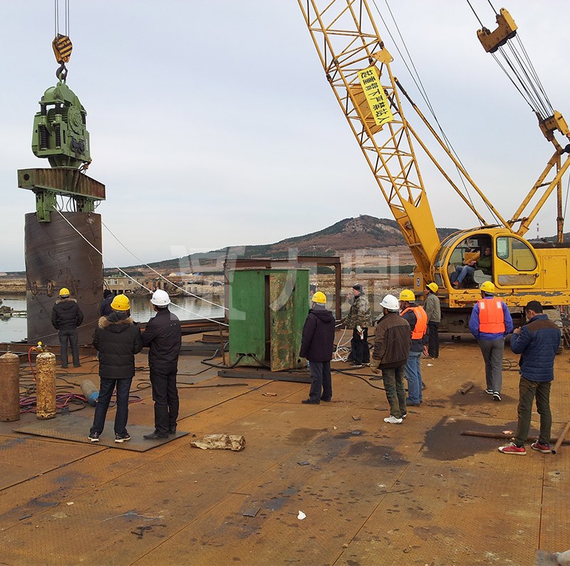中交三航威海青榮城際公路雙島港特大橋鋼平臺