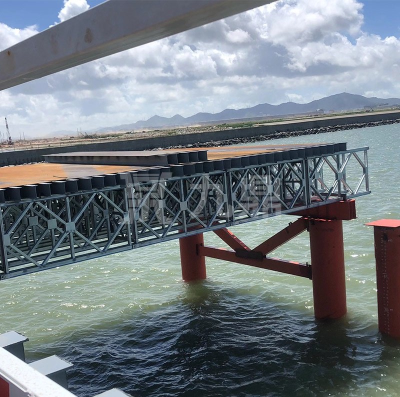 中交三航青島跨海大橋防腐鋼便橋